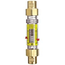 Hedland EZ-View Flowmeter, Polysulfone, For Use With Oil and Petroleum Fluids, NPT Female
