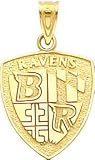 14K Gold NFL Baltimore Ravens Logo Charm