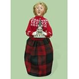 Byers Choice Carolers - Specialty Characters - Woman With Village House - Retired