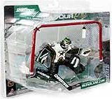 McFarlane Toys NHL Sports Picks Series 1 Action Figure: Eddie Belfour (Dallas Stars) White Jersey CHASE (WITH LOGO ON BOTTLE!)