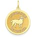 14k Labrador Retriever Disc Charm