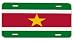 Suriname Surinam Flag Vanity Auto License Plate