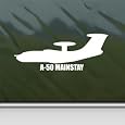 A-50 MAINSTAY White Sticker Military Soldier Laptop Vinyl White Decal