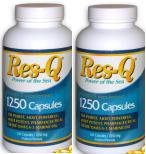 Res-Q 1250 - highest grade EPA & DHA, essential omega-3 fatty acids on the market today ~ 2 - 200 Capsule Bottles