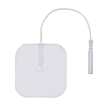 3B Scientific W63211 Comfort-Stim Elite White Spunlace Electrodes, 2" Length x 2" Width