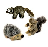 Image of Wildlife Critter Plush Dog Toys - 3pk