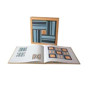 Kapla Blue Dual Color Set with Book by Kapla