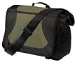 Upscale Polyester Midcity Messenger Duffle Bag - Olive/Black