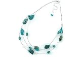 Search : Signature Three Row Turquoise Illusion STERLING SILVER