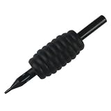 7 Round Black Disposable Plastic Tube With 3/4 Inch Rubber Grip (30 Pack)