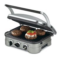Cuisinart GR-4 Griddler Stainless-Steel 4-in-1 Grill/Griddle and Panini Press