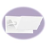 Sea Gull Lighting 4191-15 One-Light Wall Sconce, White finish with Clear Glass Shield