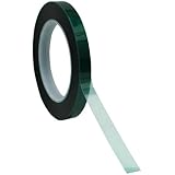 1/2" X 72 Yds - 2 Mil Green Powder Coating Masking Tape - High Temperature