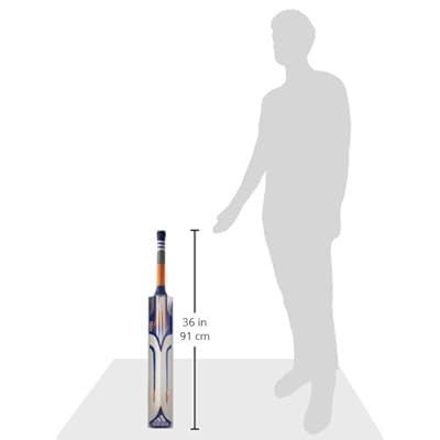 adidas Libro Rookie Cricket Bat, Men's Short Handle (Blue)