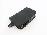 GUATE（グアテ）レザーシェルウォレット(ｳｫﾚｯﾄﾁｪｰﾝ付き財布)・ブラックの画像