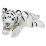 Yomiko White Tiger 14" Realistic Stuffed Animal Tiger by Russ Berrie