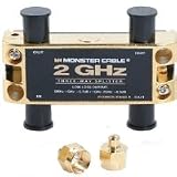 Two Gigahertz Low-Loss RF Splitters for TV and Satellite MKII - 3 Way 2 GigaHertz RF Splitter