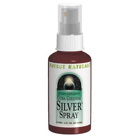 Source Naturals Ultra Colloidal Silver Throat Spray, 10 ppm, 2 Fluid Ounce