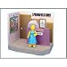 SPRINGFIELD DMV & EXCLUSIVE SELMA BOUVIER The Simpsons World Of Springfield Interactive Environement & Action Figure_s-1