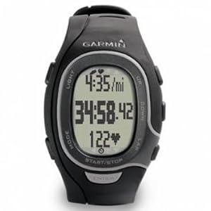 Garmin FR60 Men's Black Fitness Watch Bundle (Includes Foot Pod, Heart Rate Monitor, and USB ANT Stick)