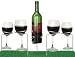 Handy Helper 4 wine glass holders and 1 wine bottle holder