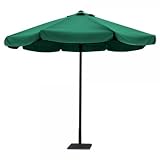 Walker Edison 3 Meter Patio Umbrella, Dark Green