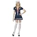 Anchors Away Navy Pleated Dress With Red Tie, White Sailor Cap