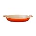 Le Creuset Heritage Stoneware 24-Ounce Oval Au Gratin Dish, Flame