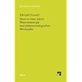 Ideen zu einer reinen Ph�nomenologie und ph�nomenologishen Philosophie