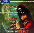 cover of Mozart: Sinfonia concertante in Ef; Weber: Concertino for horn in Em