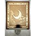 Man in the Moon Flat Porcelain Lithophane Nightlight