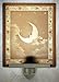 Man in the Moon Lithophane Porcelain Night Light