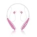 Sport Wireless Bluetooth Headphones, Upgrade Sweatproof Neckband Stereo Earphones  Earbuds-Pink