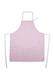 Rushbrookes Butchers Stripe Adult Apron Pink