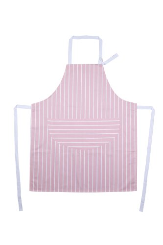 Rushbrookes Butchers Stripe Adult Apron Pink