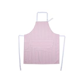 Rushbrookes Butchers Stripe Adult Apron Pink