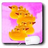 Rubber Duck - Ducks on pink - Mouse Pads
