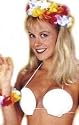 White Shell Hawaiian Sea Shell Costume Bra Fun for Hawaiian Costume Themes
