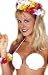 White Shell Hawaiian Sea Shell Costume Bra Fun for Hawaiian Costume Themes