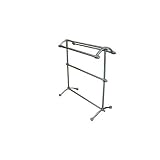 Pedestal Towel Rack - Satin Nickel