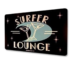 Surfer Lounge Aluminum Sign