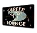 Surfer Lounge Aluminum Sign