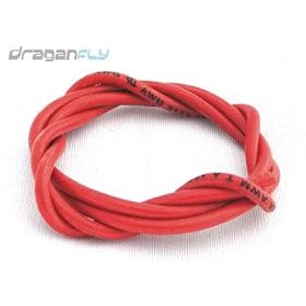 16 AWG Silicone Wire 2 feet of Red by Maxx