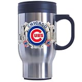 Chicago Cubs 16 Ounce Stainless Steel Travel Mug