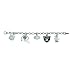 Oakland Raiders 5-Charm Bracelet