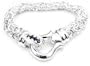 Dark SAPPHIRE Sterling Silver BYZANTINE Chain Bracelet
