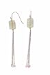 Sterling Silver and Glass Fashion Earrings