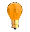Bulbrite 702510 - 10S11TO - Transparent Orange 10 Watt S11 Light Bulb, Intermediate Base