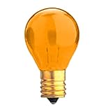 Bulbrite 702510 - 10S11TO - Transparent Orange 10 Watt S11 Light Bulb, Intermediate Base