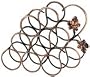 Old Dutch International 9-Bottle Antique Copper Grape Wine Rack